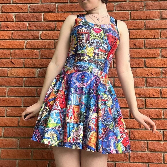 Blackmilk Beauty and the beast stained glass dress - Picture 15 of 15